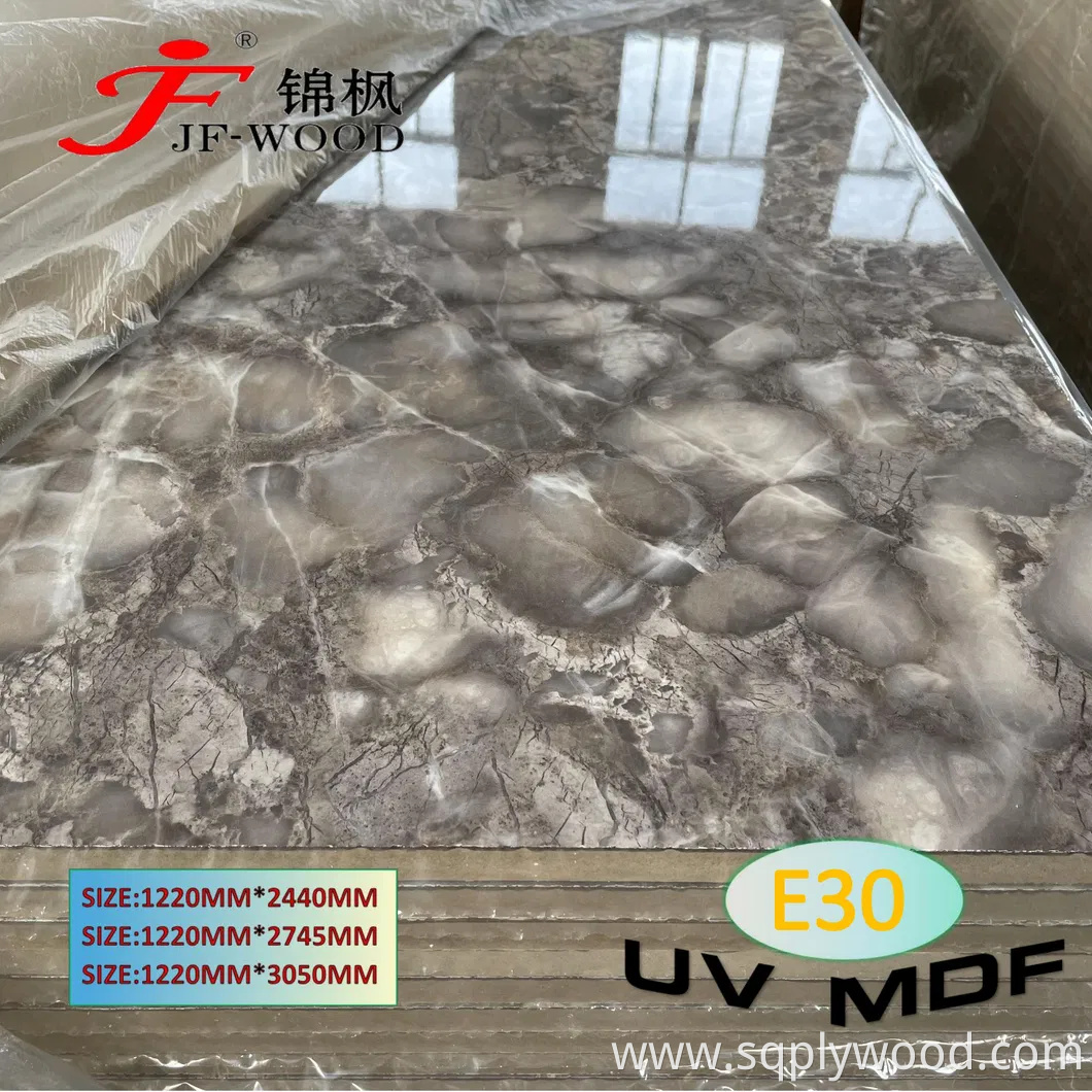 High Glossy UV MDF Blockboard Particle Board MDF UV Board